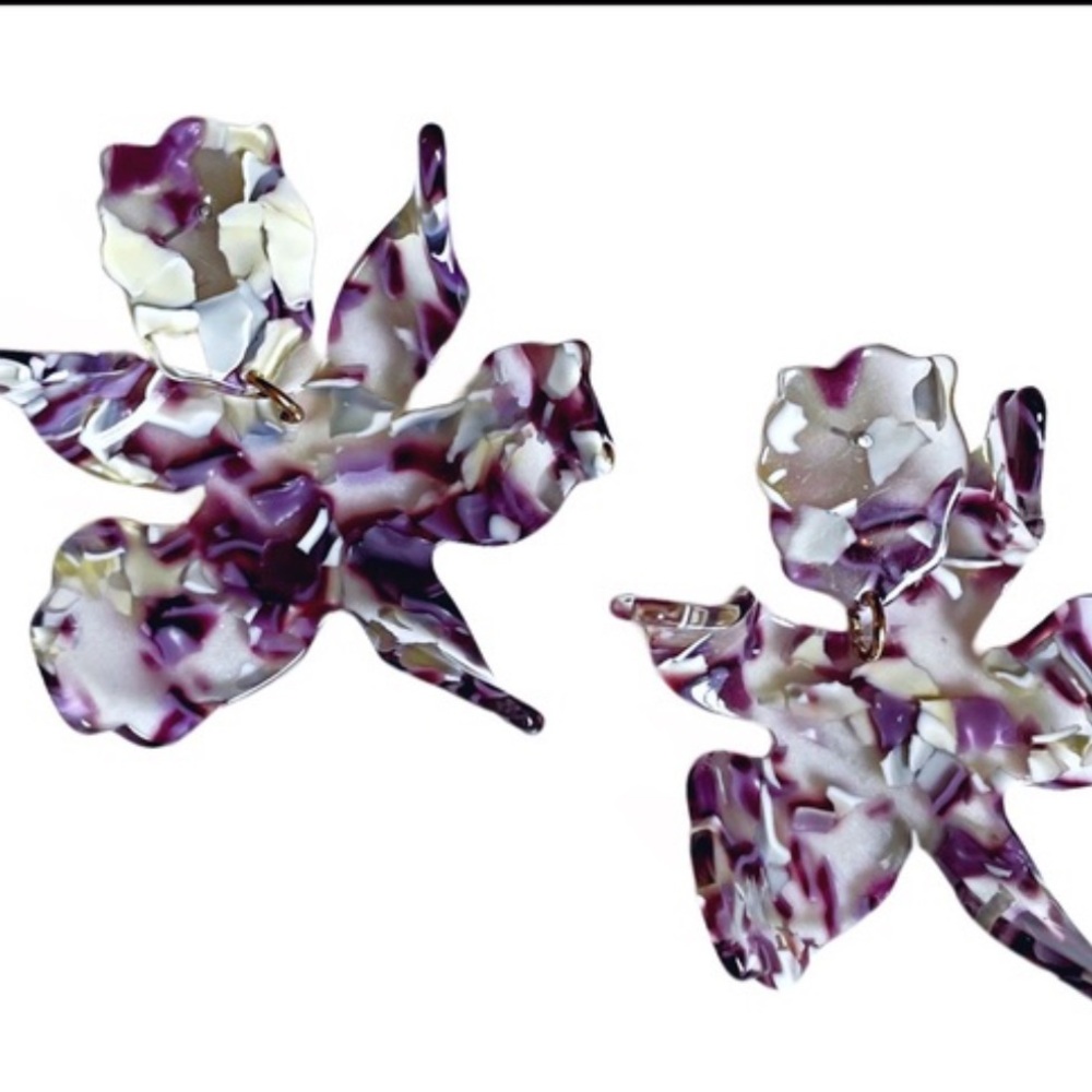 Lele Sadoughi Paper Lily Earrings